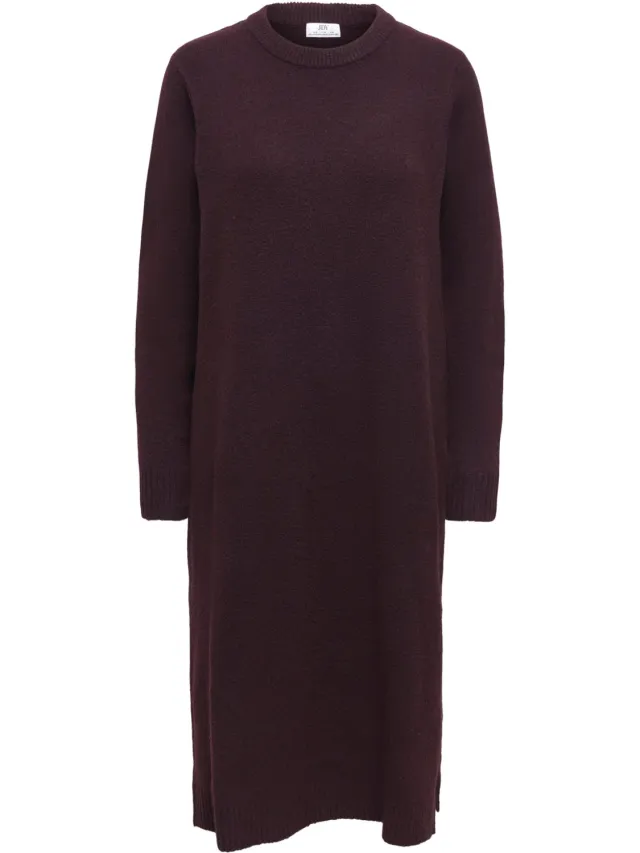 JDY Jacqueline de Yong Jurk Jdysabrina L/s Dress Knt 15379757 Winesasting Dames Maat Winetasting/MELANGE