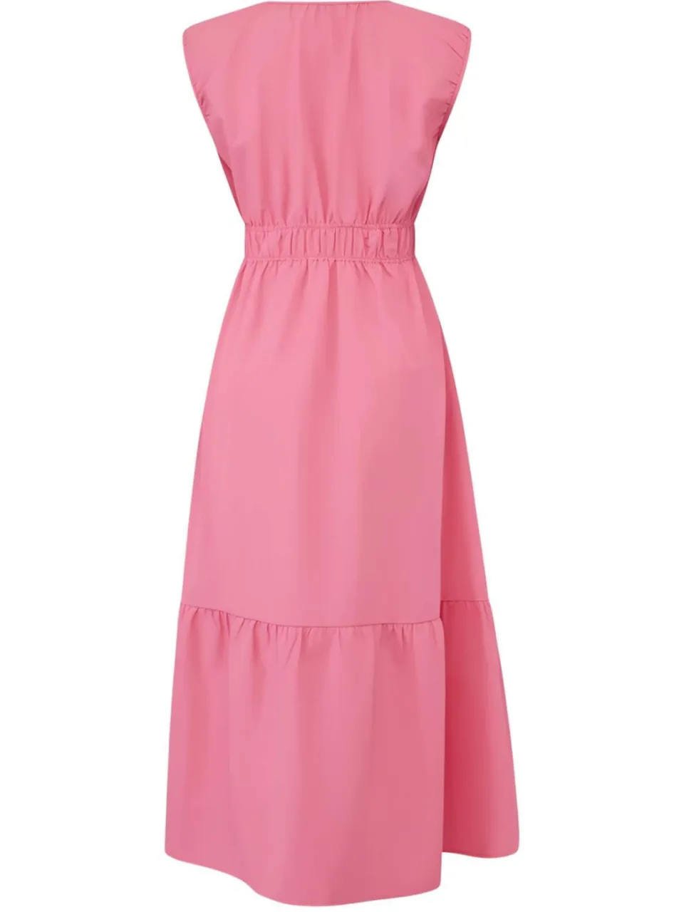 Trendyol TRENDYOLMİLLA Dames Roze Effen Midi Mouwloos Skater Jurken, foto 2