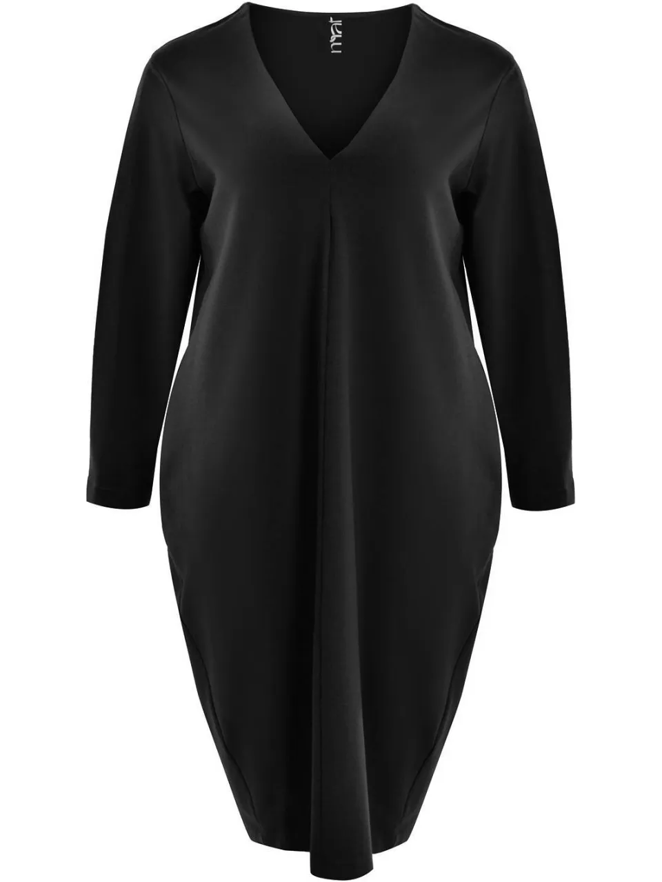 Mat Fashion Plus Size midi jurk - zwart, foto 2