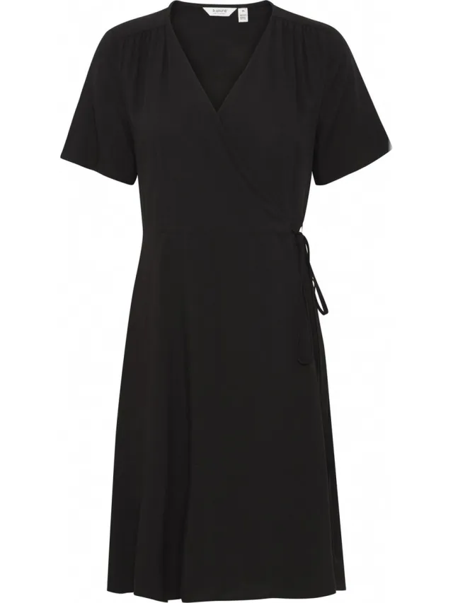 b.Young BYMMJOELLA WRAP DRESS 3 - Dames Jurk Black
