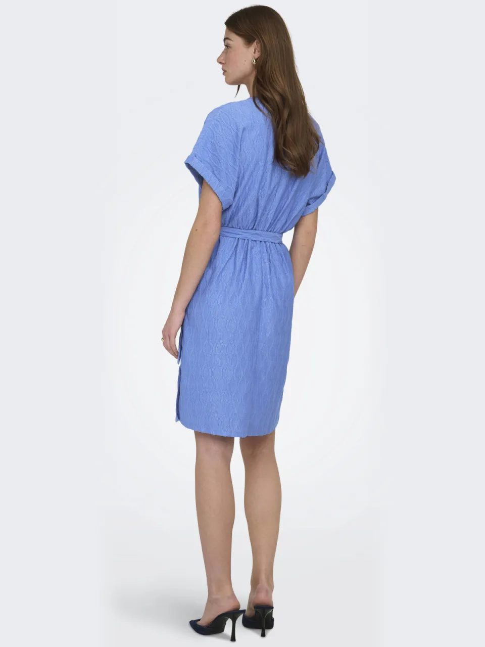 Only korte jurk blauw, foto 3
