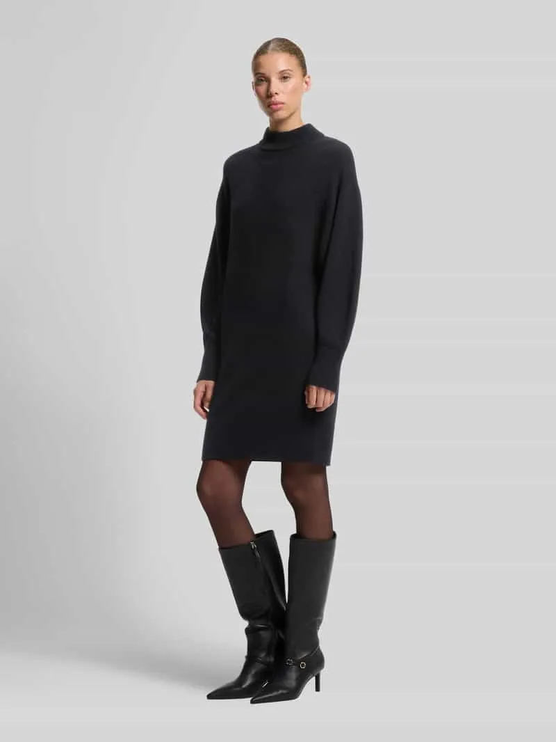 Hugo Loose fit tricotjurk van mix van wol en viscose model 'Sorelleny' Zwart