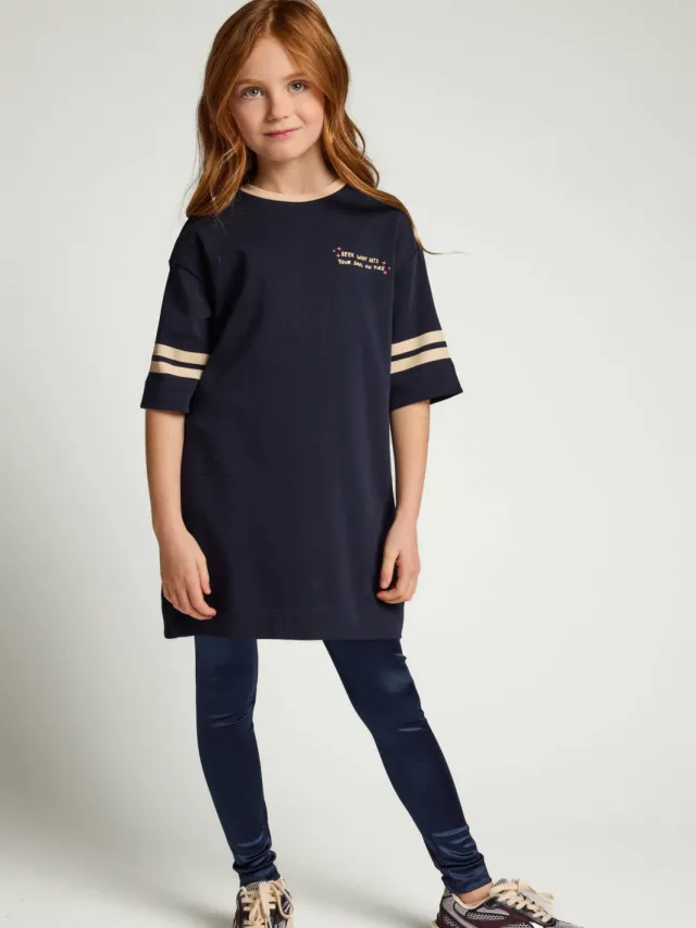 LOOXS sweatjurk met backprint donkerblauw, foto 4