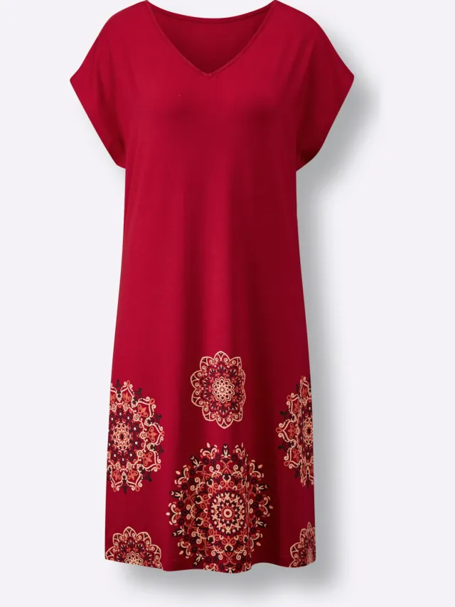 Zomerjurk rood/zwart, foto 2