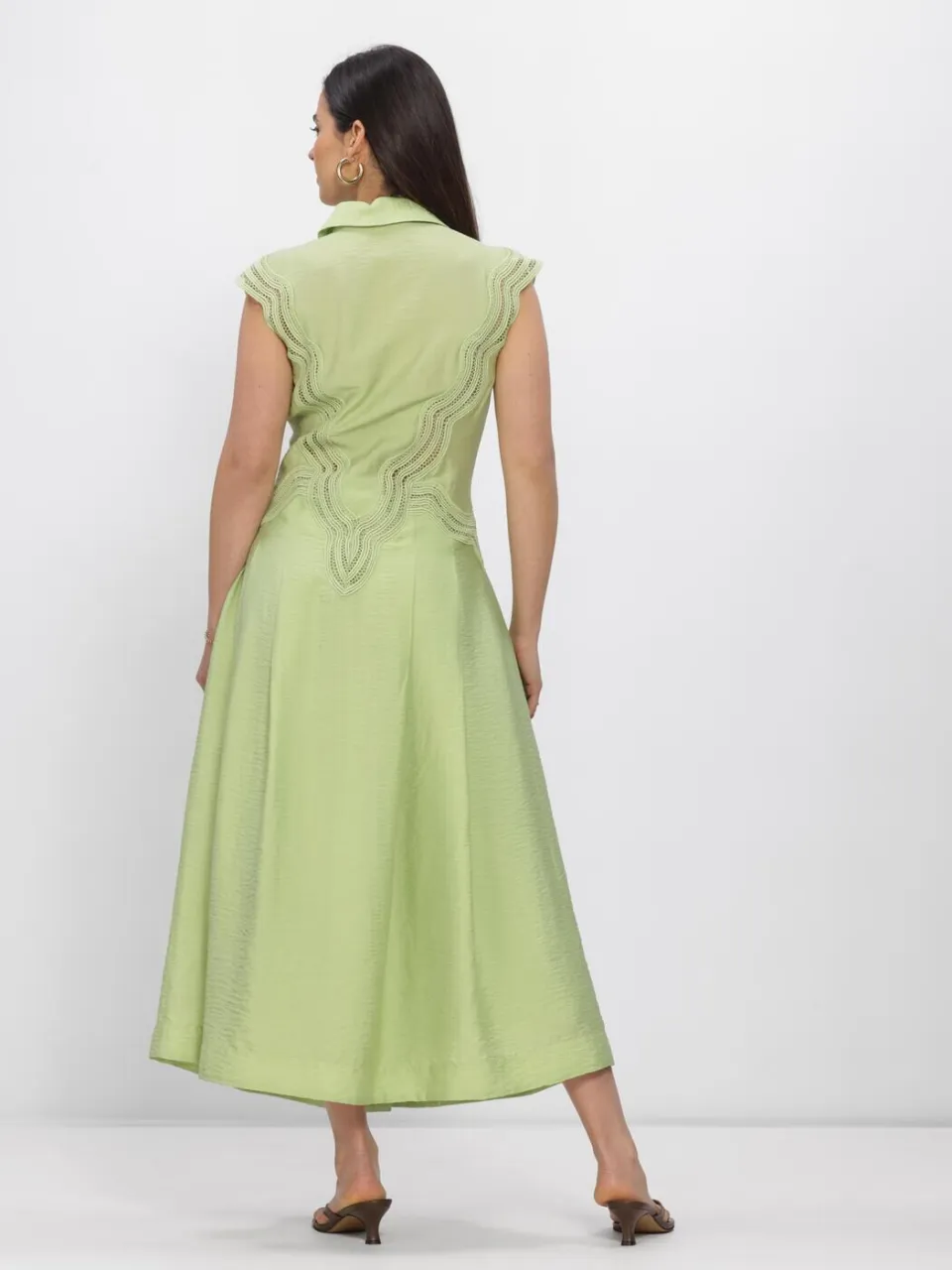 Copenhagen Muse Dames Jurken Cmcole-dress - Lime, foto 3