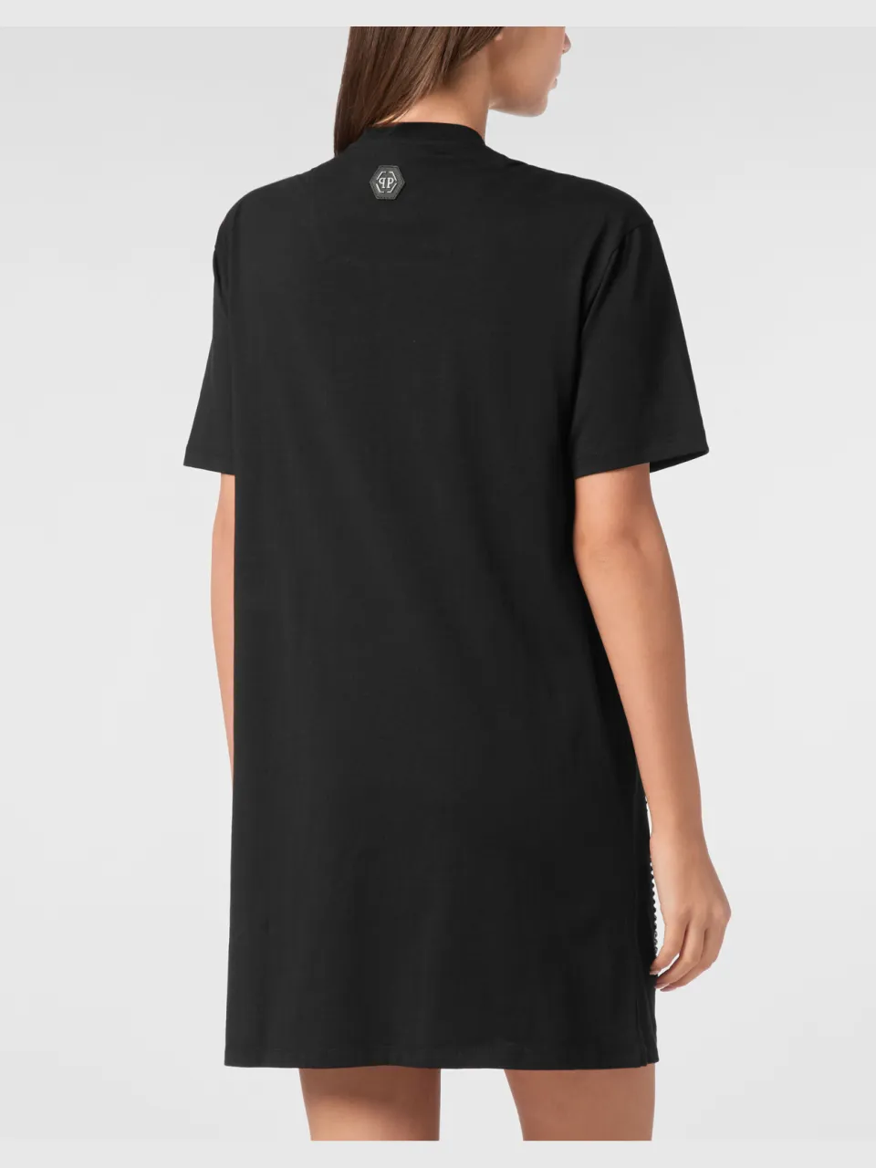 Philipp Plein T-Shirt Jurk Kort Zwart