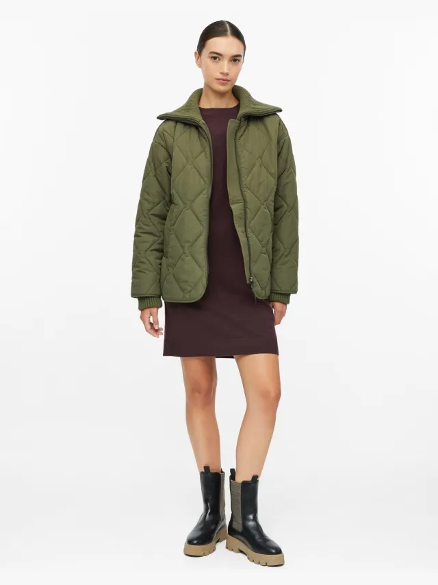 S.Oliver female - Gebreide jurk van een viscose-mix bordeaux