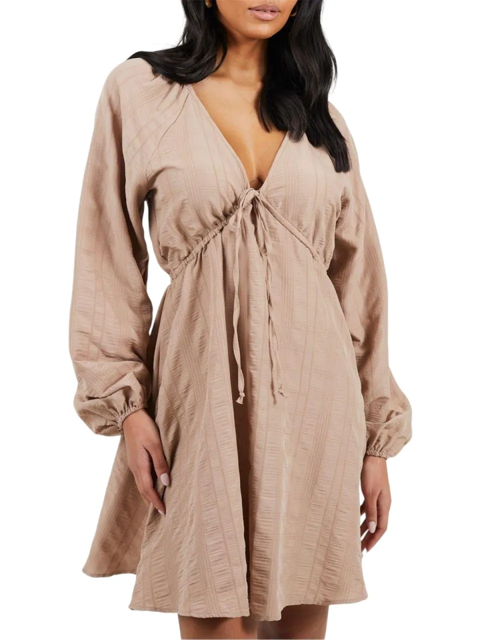 Brave Soul Dames/Dames A-lijn Mini Jurk (Taupe), foto 2