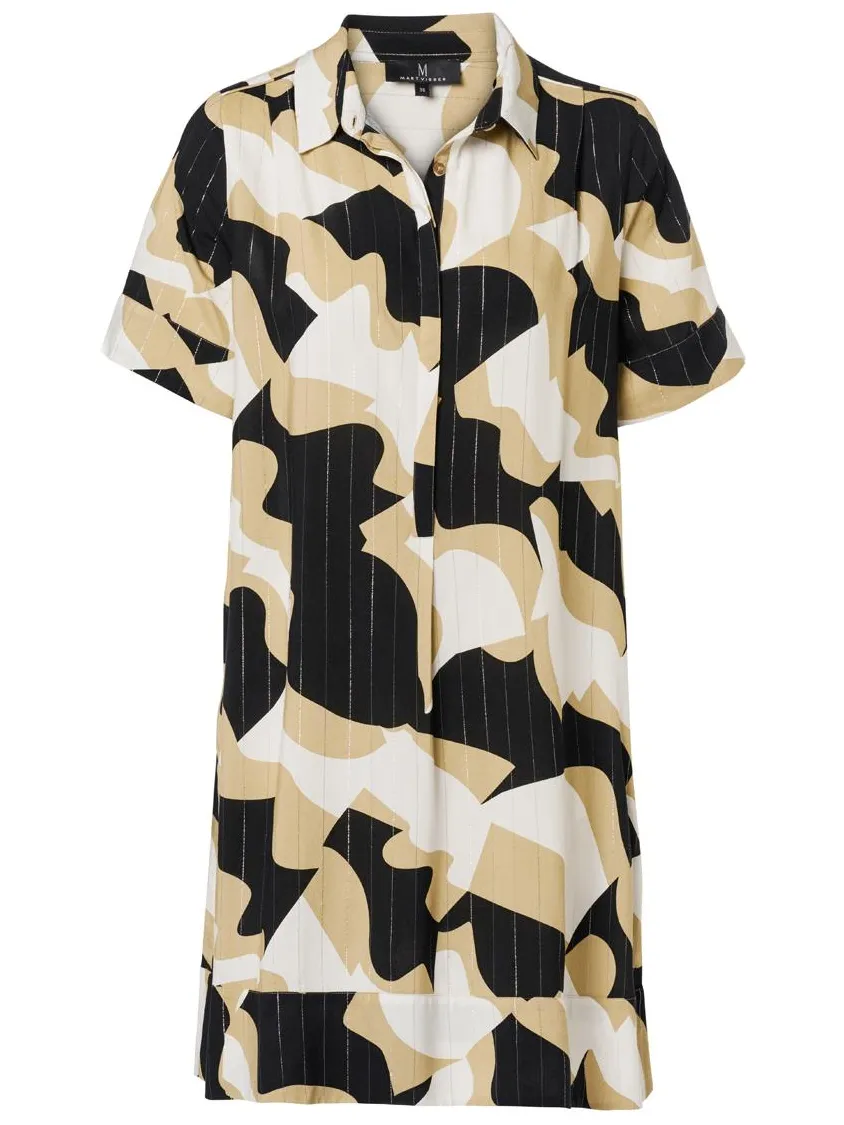 Mart Visser Joella Print Tuniek Zwart / Camel, foto 2