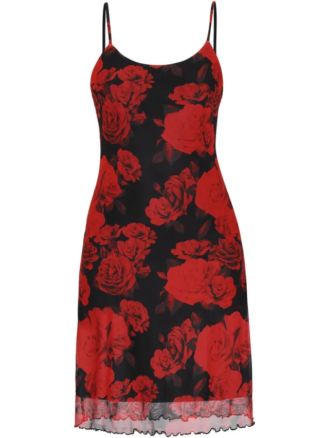 MyMo jurk rood zwart