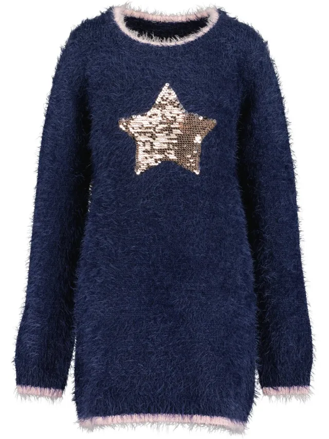 Blue Seven Jurk - Navy