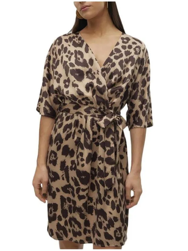 Vero Moda Korte Jurk Vero Moda Merle Bruin
