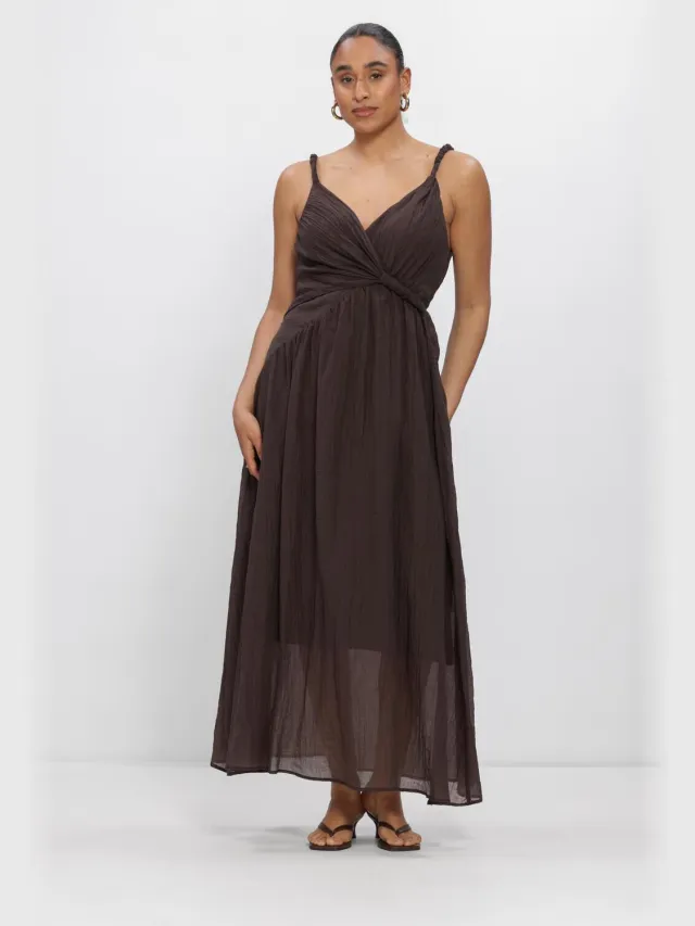 COPENHAGEN MUSE Dames Jurken Cmjoan-dress - Bruin