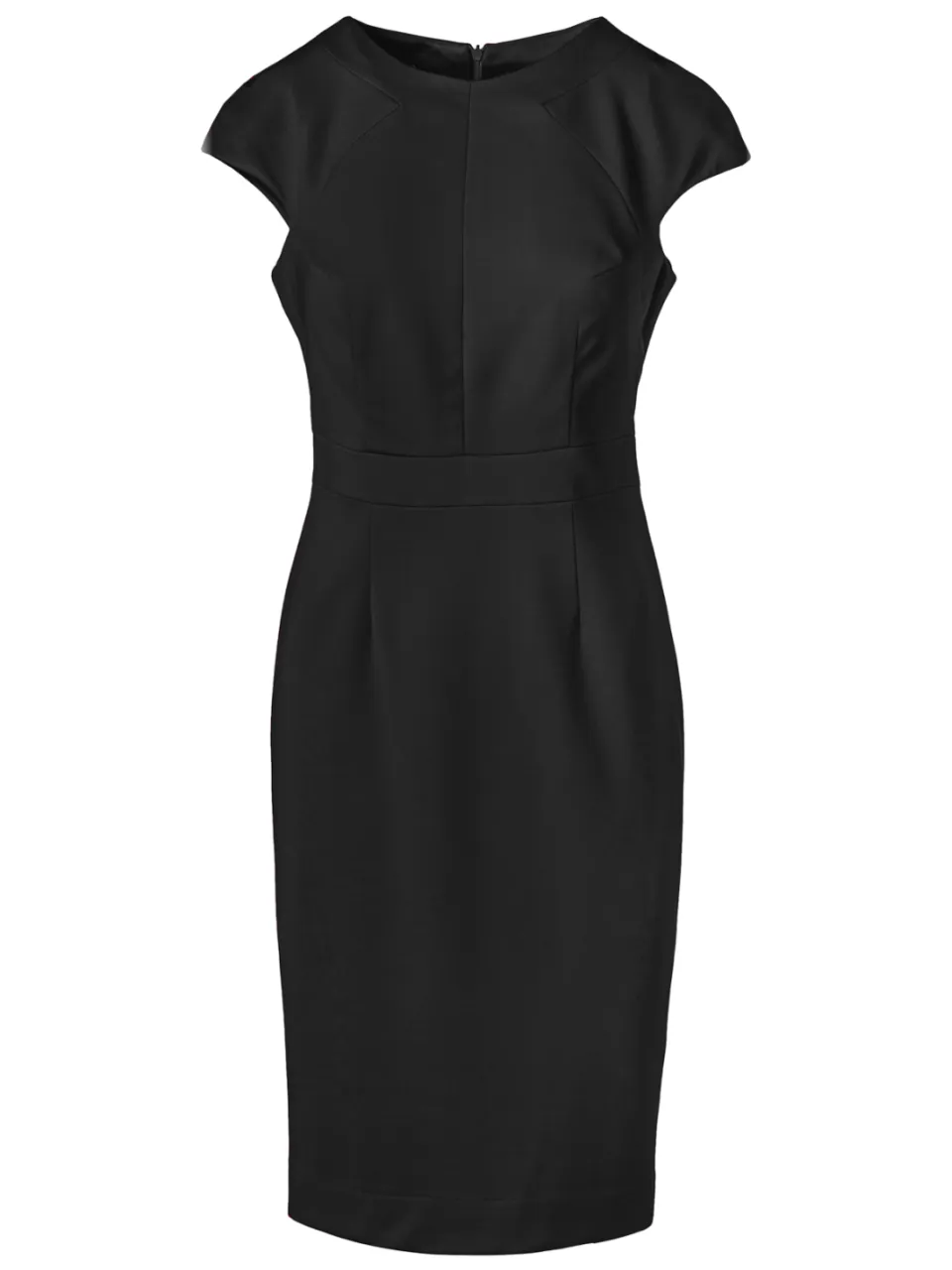 Zwarte jurk met kapmouwen van Conquista Fashion, foto 2