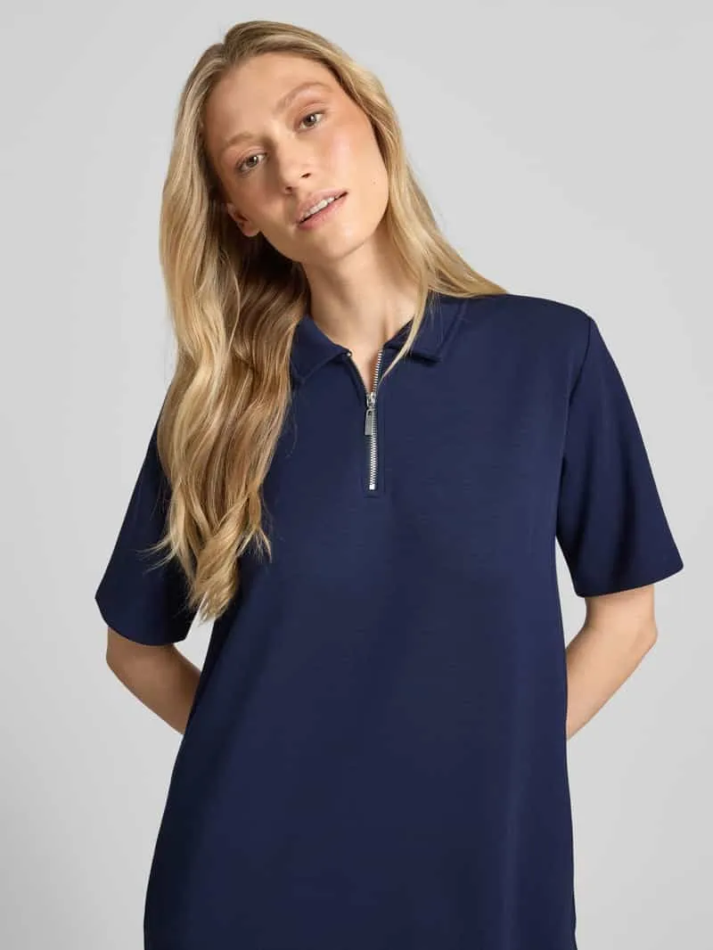 Christian Berg Woman Polojurk met korte ritssluiting donkerblauw, foto 5
