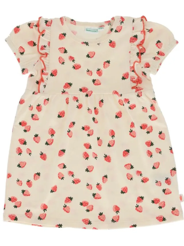 Babylook Fashion Babylook Strawberries Jurk Créme