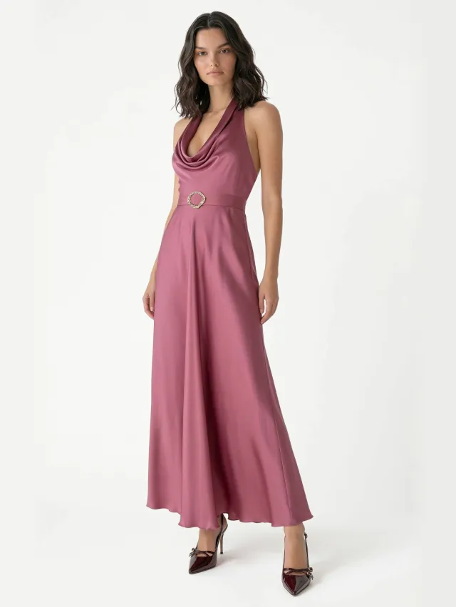 Rinascimento maxi jurk - oudroze