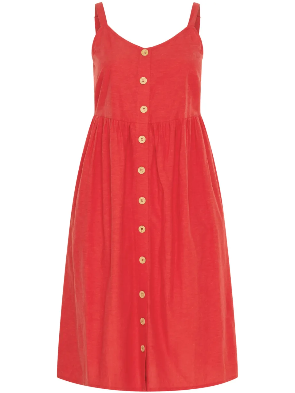 Yours Rode Linnen Zomerjurk rood, foto 3