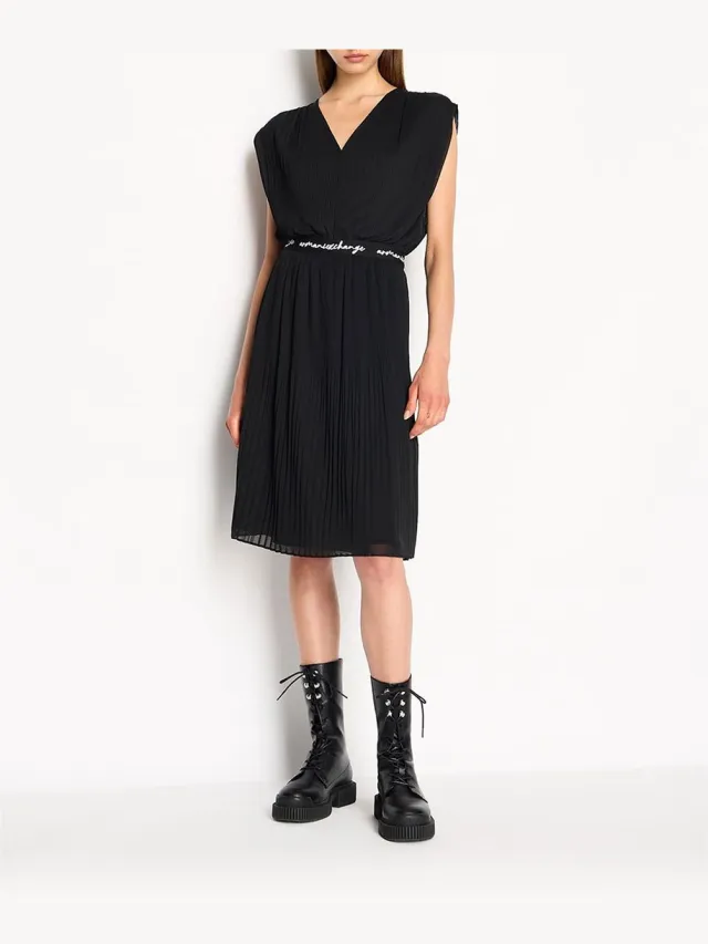 Armani Exchange 6rya09_yn3pz Mouwloze Jurk Zwart S Vrouw Black