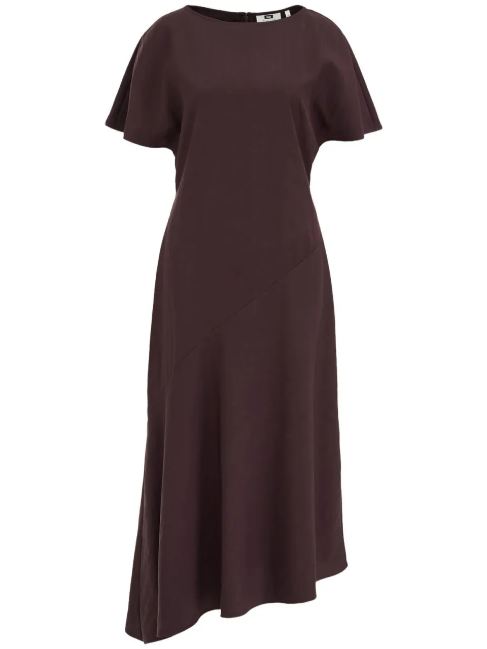 WE Fashion WE STUDIO asymmetrische midi jurk - bruin, foto 2