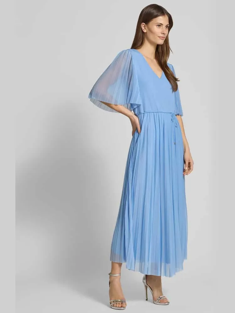 GUIDO MARIA KRETSCHMER WOMAN Maxi-jurk met V-hals Model 'Daphne' - GMK for Bridgerton lichtblauw, foto 4