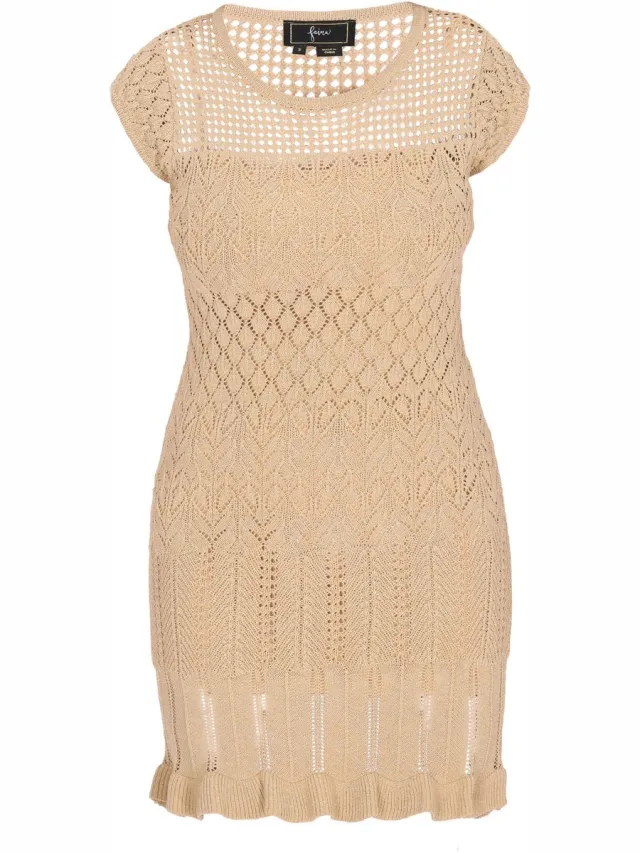 Faina Dress beige gold