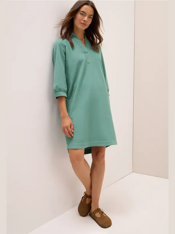 cecil Corduroy jurk in effen kleur Groen