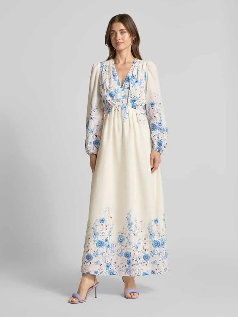 NEO NOIR maxi-jurk met V-hals model 'SILFI' Wit