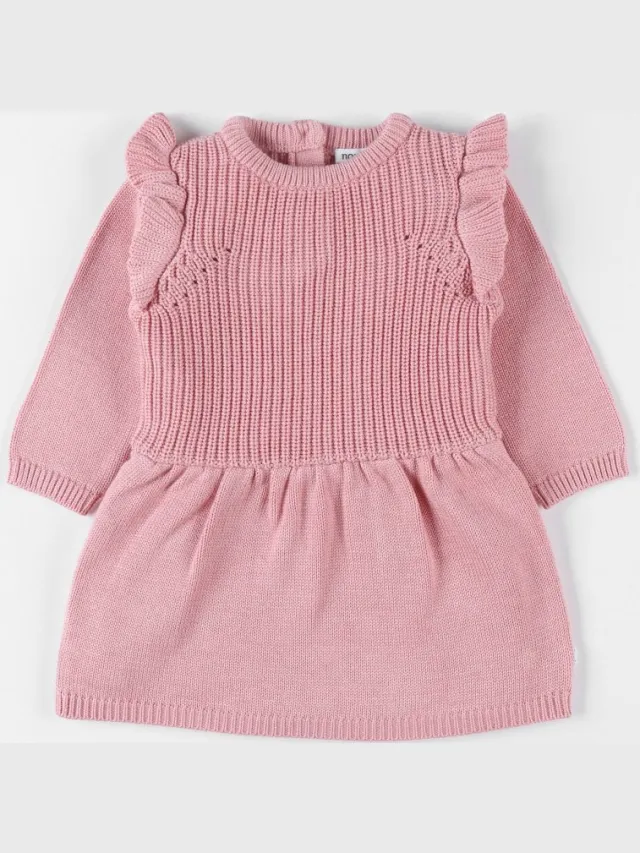 Noukie's Jurk - Roze - Tricot - 2 jaar 92