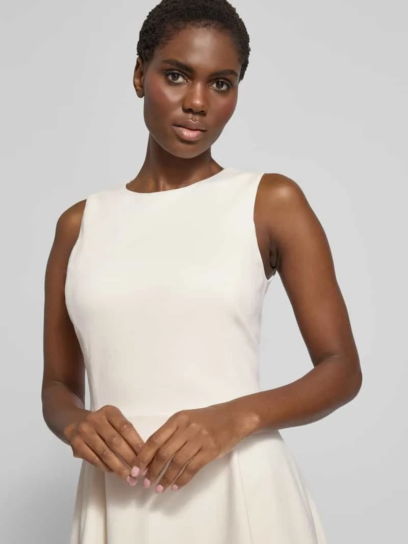 Lauren Ralph Lauren Knie-lange jurk van Viscosemix Model 'CHARLEY' zand, foto 4