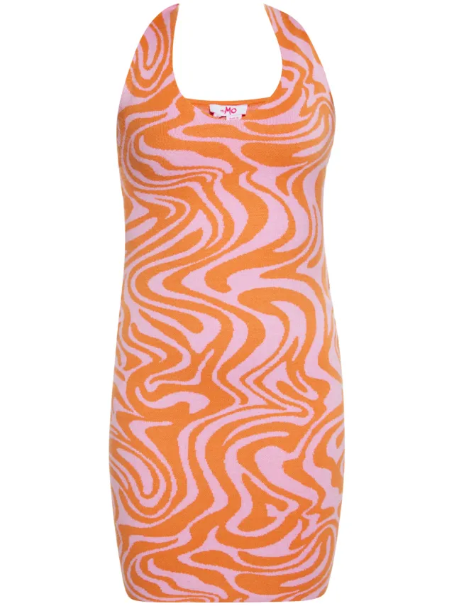 Mymo Jurk Dames roze oranje, foto 2