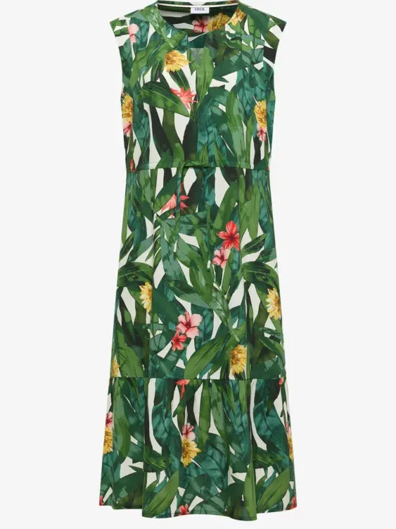 cecil Midi-jurk met bloemenpatroon groen, foto 3