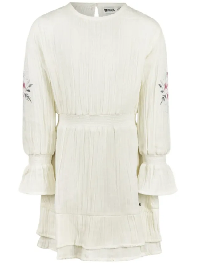 No Way Monday Jurk - Off White - Bloemenprint wit