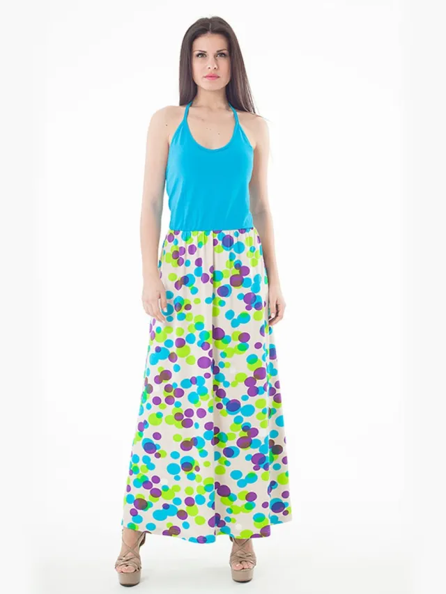 Conquista Halter hals maxi jurk Veelkleurig
