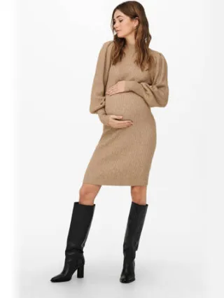 Only Maternity zwangerschapsjurk OLMKATIA bruin, foto 3