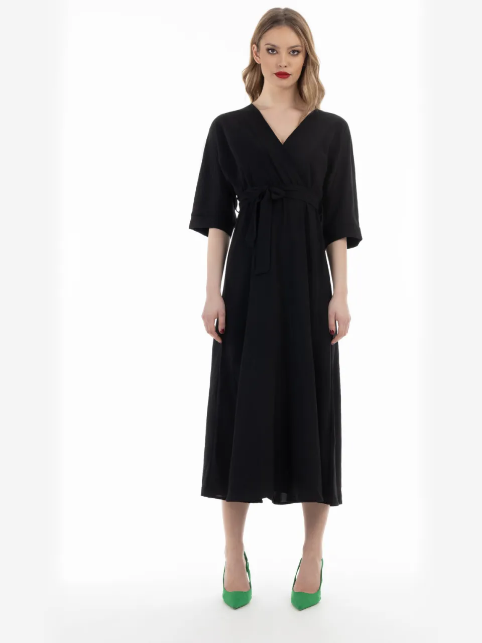 Faina midi-jurk Dames zwart