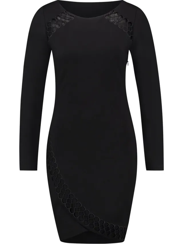Supertrash Jurk - Jurken Voor Vrouwen - Pencil Jurk - Zwart Zwart Pencil