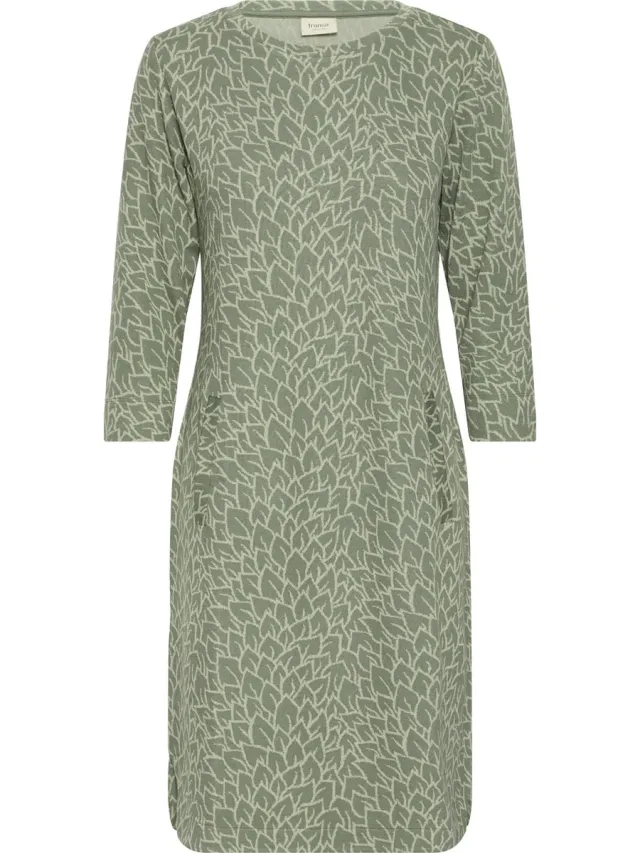 Fransa FRVARI DR 1 - Dames - Mini jurken AGAVE GREEN PRINT