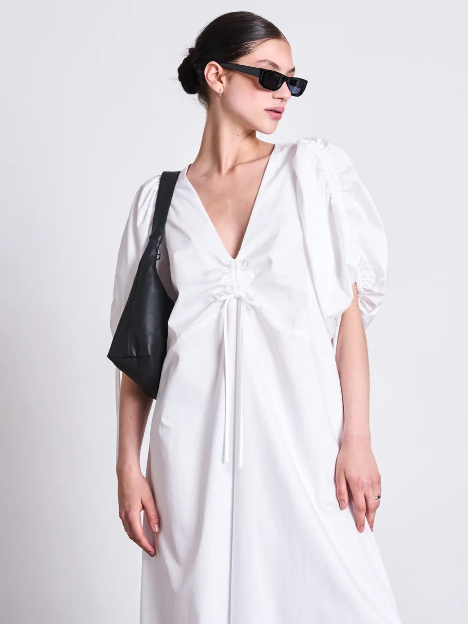 JAN N JUNE dames vegan Maxi Jurk Dans Wit, foto 2