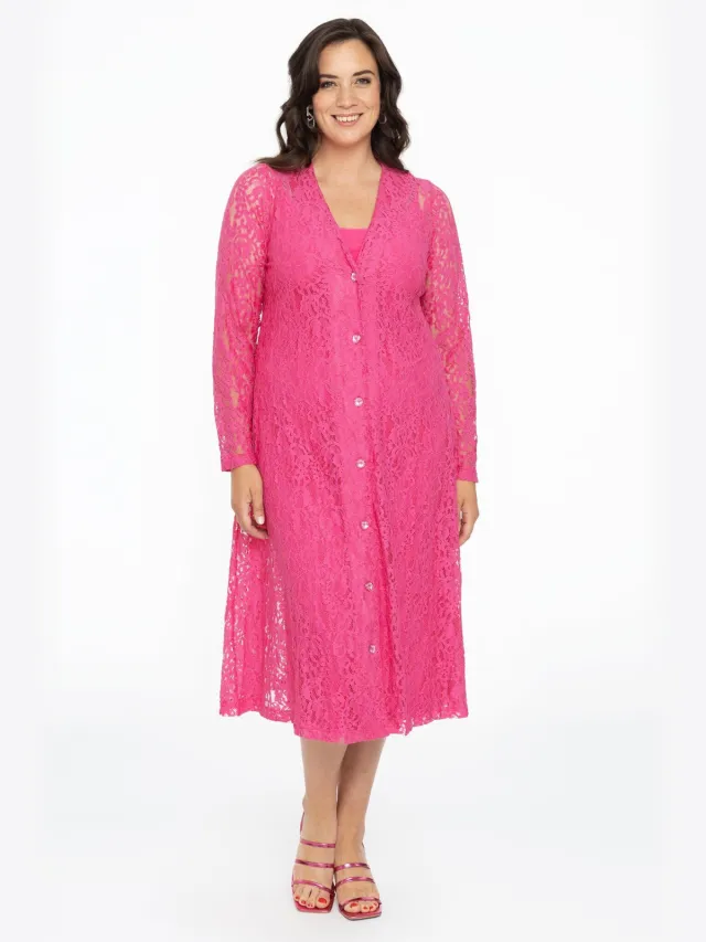 Yoek Jurk met knopen | Roze