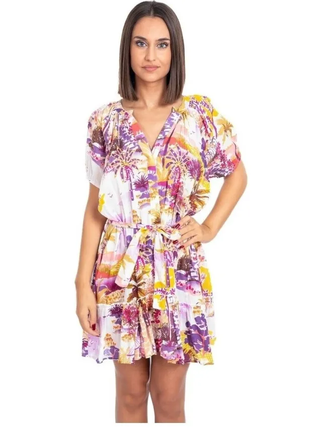 Isla Bonita By Sigris Korte Jurk Isla Bonita By Sigris Korte Jurk Violet