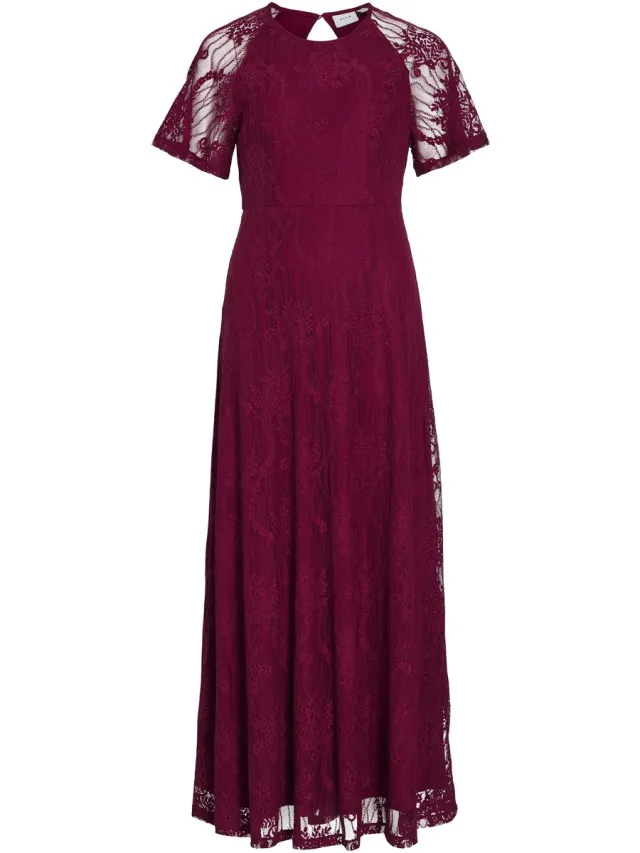Vila VIFEMMA S/S LACE DRESS - NOOS/OC - Dames - Maxi jurken Anemone