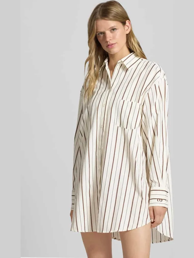 LeGer Overhemdjurk met borstzak Offwhite