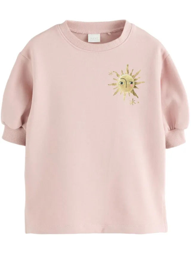 Next Meisjes - Sweaterjurk met lange mouwen - Roze Beige