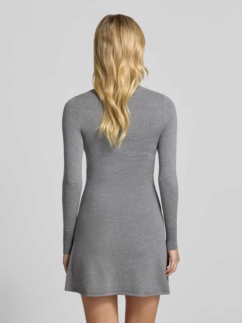 Only Tricotjurk met mockneck donkergrijs gemêleerd, foto 3