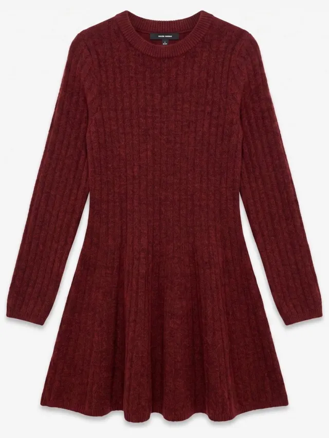 Vero Moda Gebreide jurk VMISLA Korte jurk Syrah 1