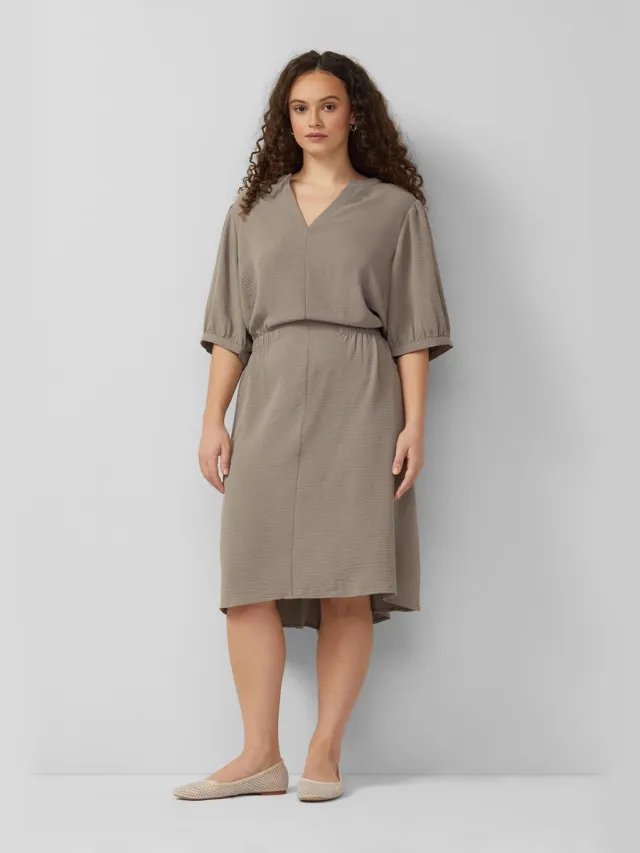 QS female - Vloeiende jurk bruin