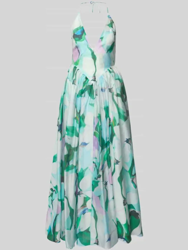 bardot midi-jurk van lyocellmix model 'ARLETHA' groen, foto 2