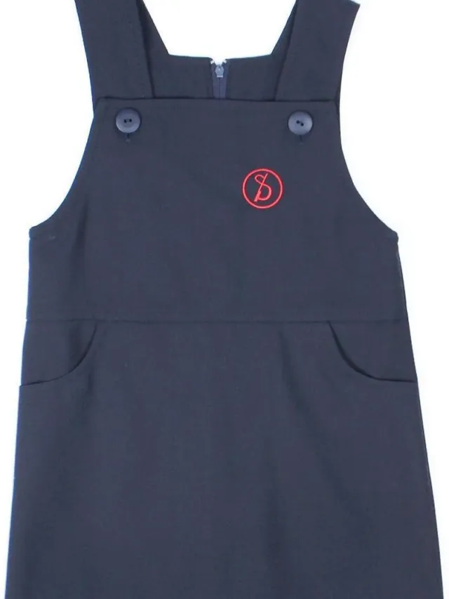 Poccino Sint-Ludgardis schooluniform - Overgooier - Donkerblauw - maat 104/4 jaar