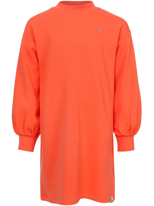 LOOXS REVOLUTION LOOXS Little Meisjes jurk - Maat 92 in de kleur Oranje van 94% Cotton 6%elastan - 2601-7808-226